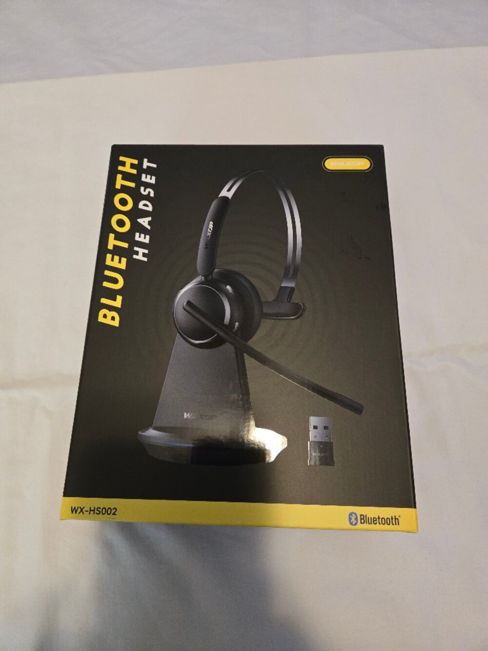 Wireless Headset with Mic for Work, Noise Cancelling Bluetooth 6.0 Headset - New